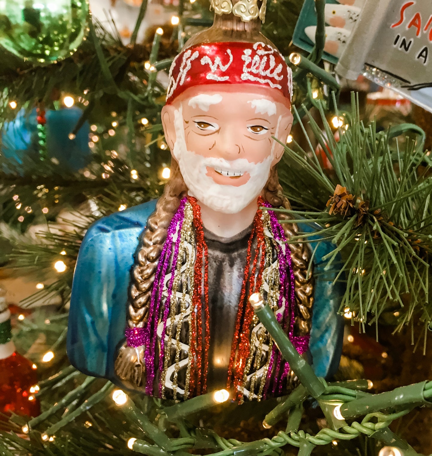 Willie Nelson Ornament